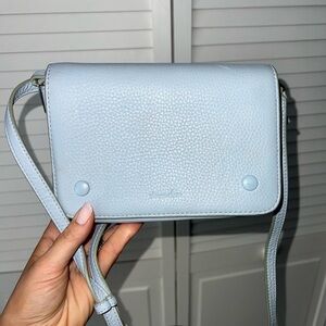 Steven Alan Light Blue Leather Crossbody Bag
